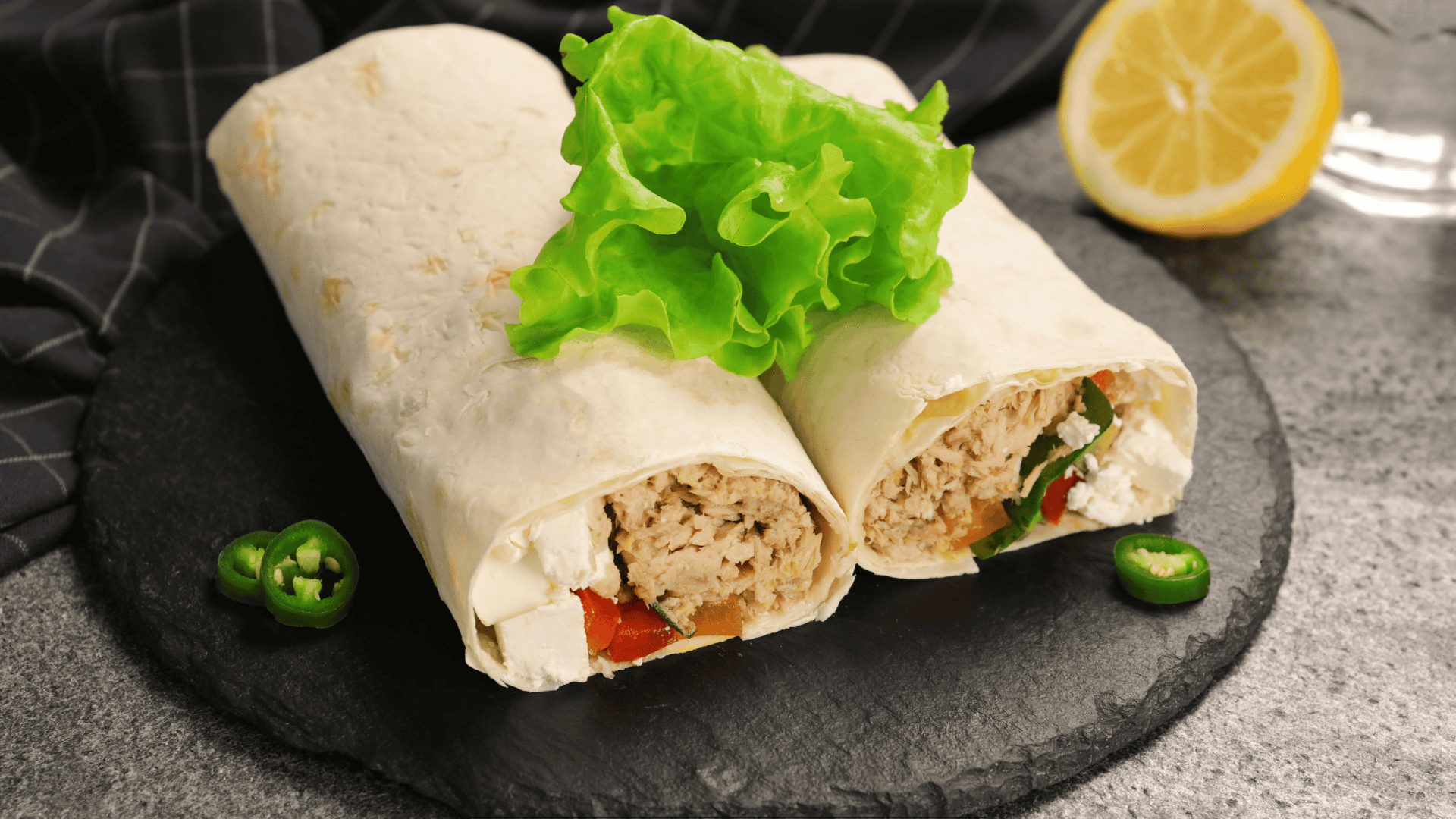 Wrap de Atum com Cream Cheese