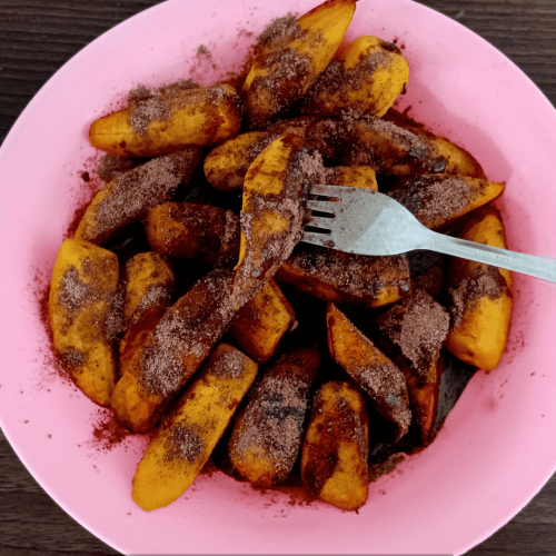 Banana Frita com Canela